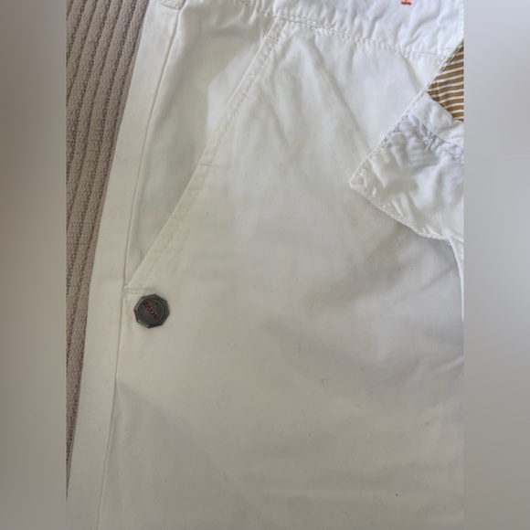 Men’s 40 Weft White Cotton Shorts - Picture 4 of 10